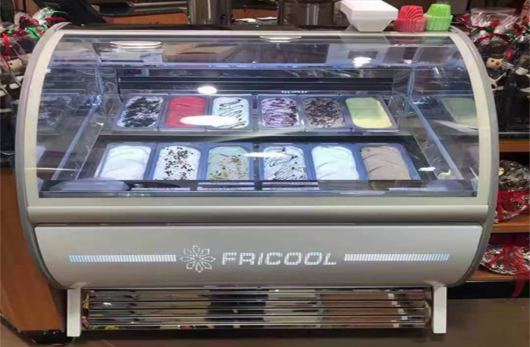 Commercial Refrigerated Ice Cream Display Fridge Freezer 1000L