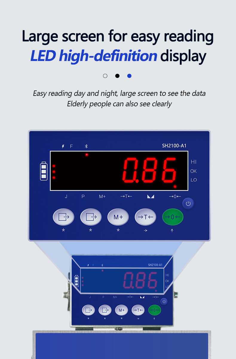 Portable and Easy to SOHE A1 100KG Industrial Weighing Scale Platform with Bluetooth