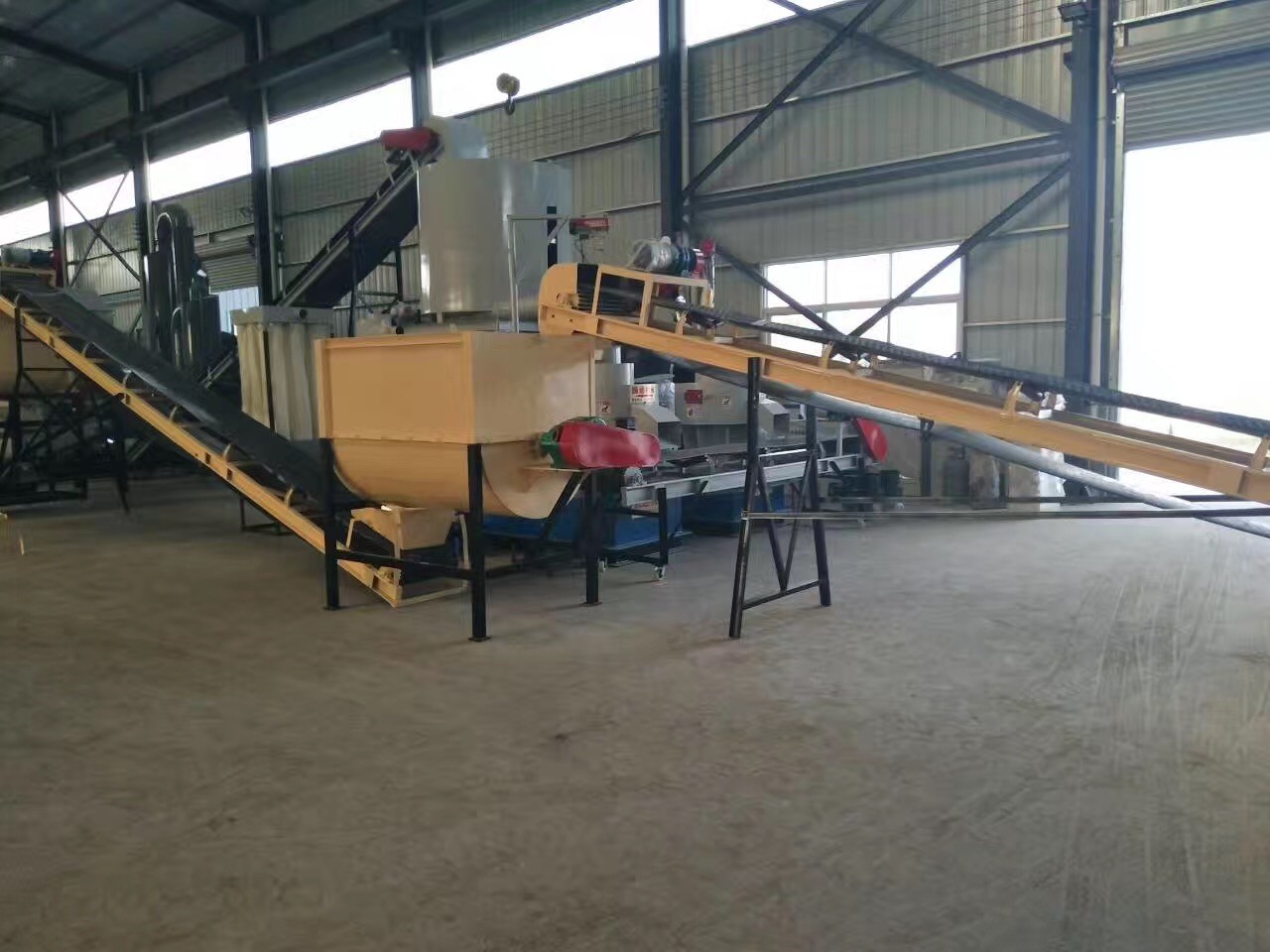 3mm cat litter pellet making line SKJ450 flat die pellet line 1000kg per hour with soybean curb residue