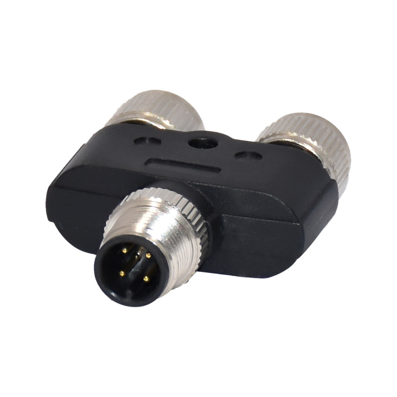 Y Type 8 Pin M12 Waterproof Connector 17P For Splitter Cable
