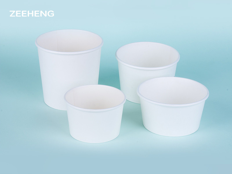 Disposable Take Away Kraft Paper Biodegradable Soup Cups With Lid