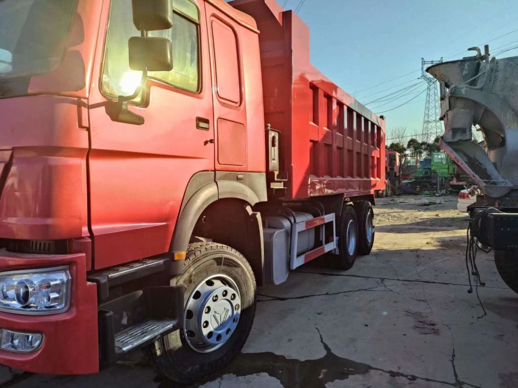 HOWO 6*4 Dump Truck New and Secondhand Truck 10tires Red