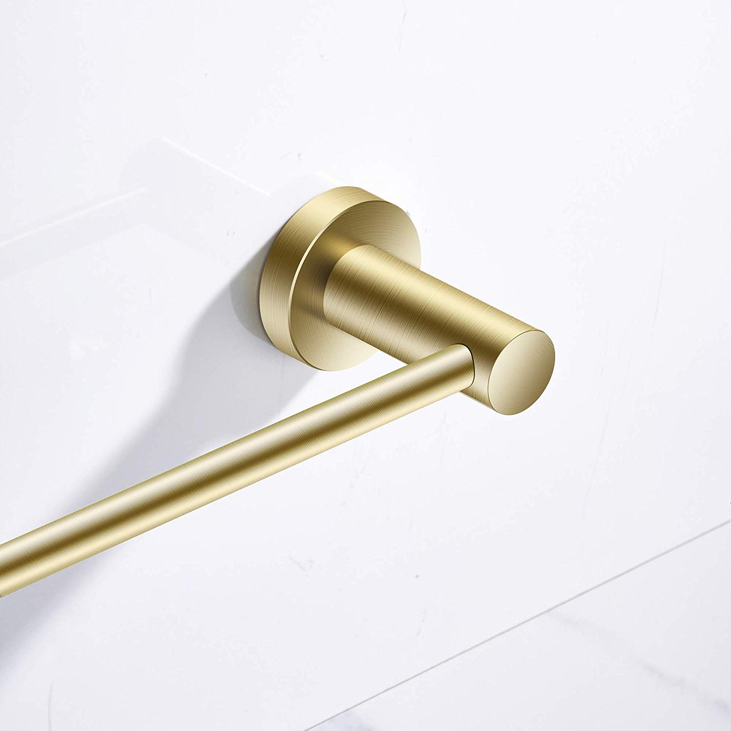 Brushed Gold Bathroom Towel Rack Bathroom Single Towel Rack 24 Inches