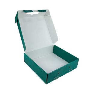 China SEDEX Green Paper Rectangle Custom Printed Cardboard Boxes Packaging wholesale