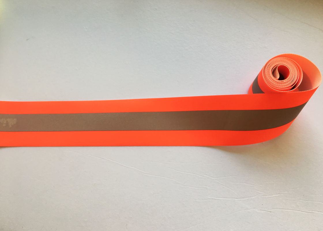 100% Polyester High Visibility Silver reflective tapes for Safety Vests / clothing