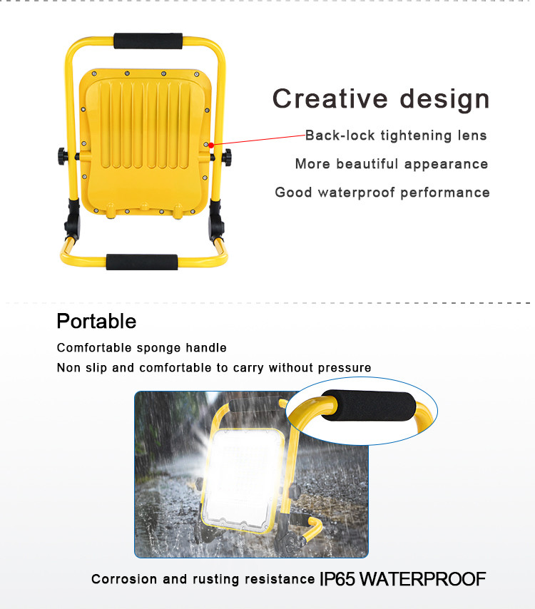 Exterior Industrial Wall Ip66 100 Watt Led Work Light Flood Beam