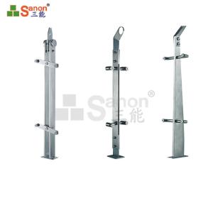 China Interior / Exterior Stainless Steel Balustrade Posts Polished Finish Modern 316 Balcony wholesale