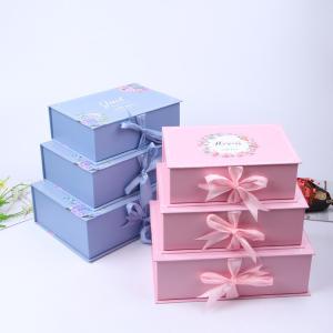 China Promotional Custom Rigid Paper Gift Box , Rectangle Gift Boxes With Lids wholesale
