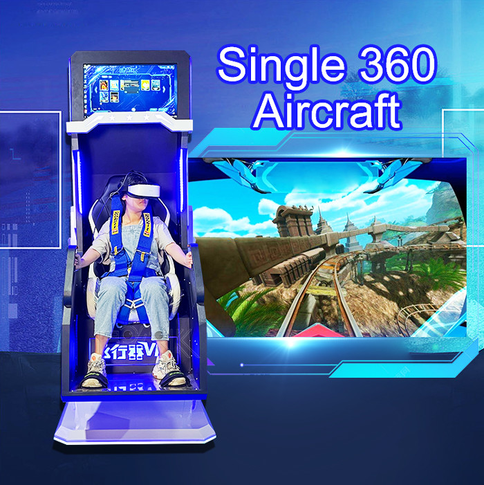 Amusement Park 9D VR Chair 360 Degree Rotating Flight Simulator