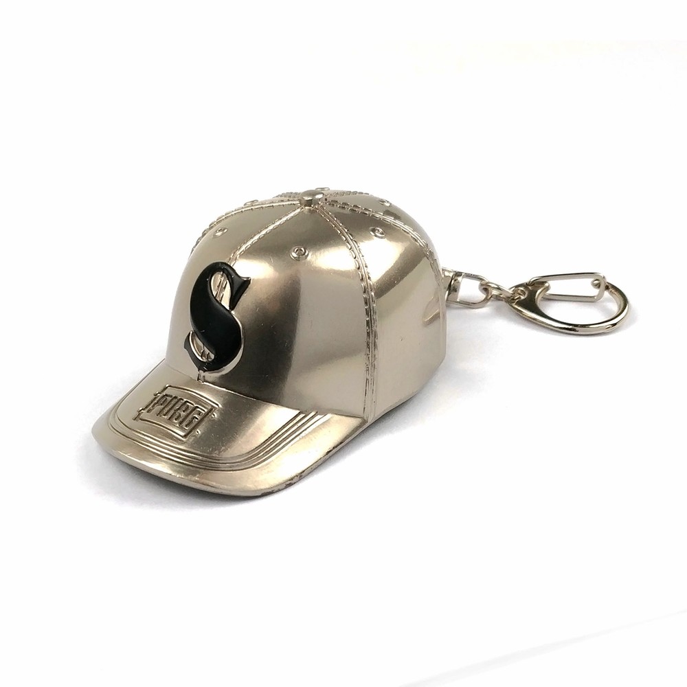 Unique Metal 3D Cap Shaped Keychain Eye-Catching Design with Custom Logo for Businesses