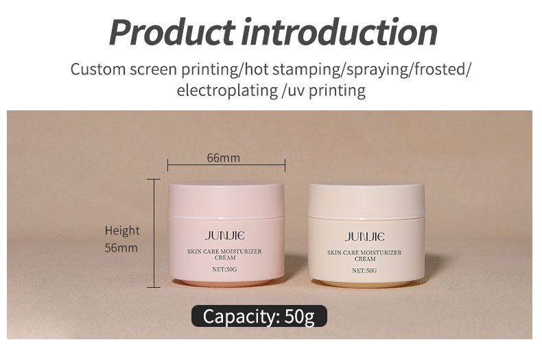 Round PP Plastic Jars 50g Custom Made Cosmetic Containers With Screw Top