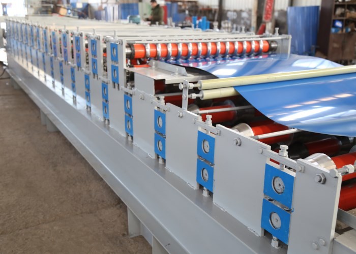 Stepped Sheet Roofing Tile Forming Machine Ibr Roof Panel Forming Machine