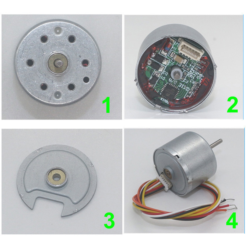 ASLONG JGA25-2418 25mm Brushless Reduction Motor 12/24V 8.5-1977RPM Micro DC Motor 12v Dc Gear Motor D Shaft