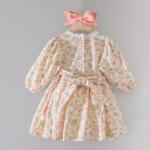 Polyester Floral Princess Prom Casual Cotton Summer Dresses Lace For Girls Child