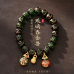 Ethnic Style Heart Sale High Temperature Flower Glaze Colored Ceramic Glaze
