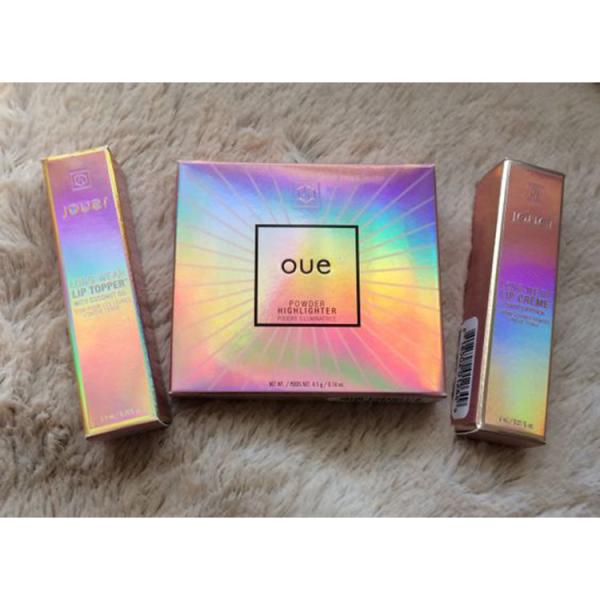 Custom Clothes Grey Purple Red Pink Blue Holographic Packaging Mailerbox Mailer