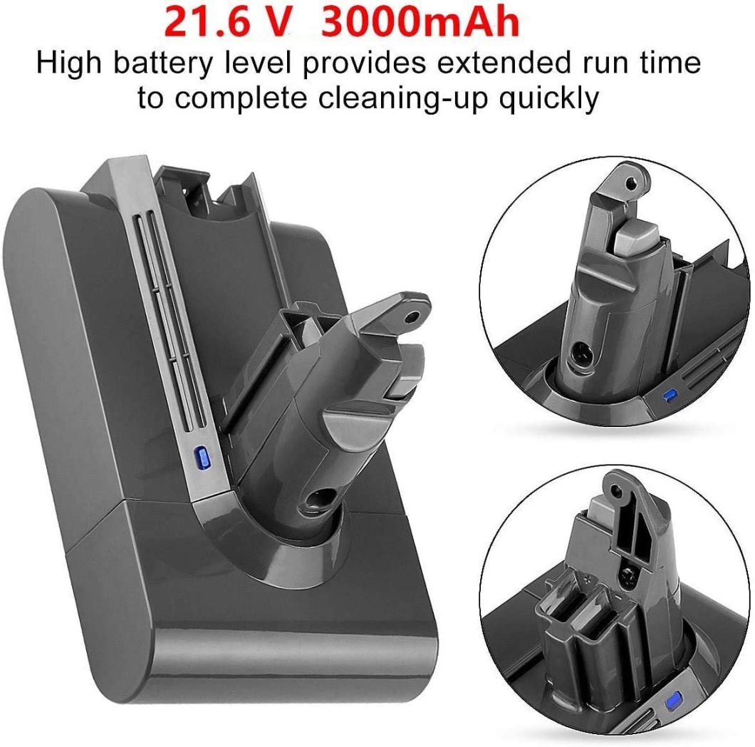 21.6V 3000mAh Vacuum Lithium Ion Battery for Animal Series Replacement DC62 DC61 for Dysons V6