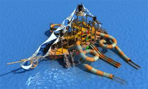 China Fiberglass HDG Steel Playground Water Slide Big Water Slides For Adults Children wholesale