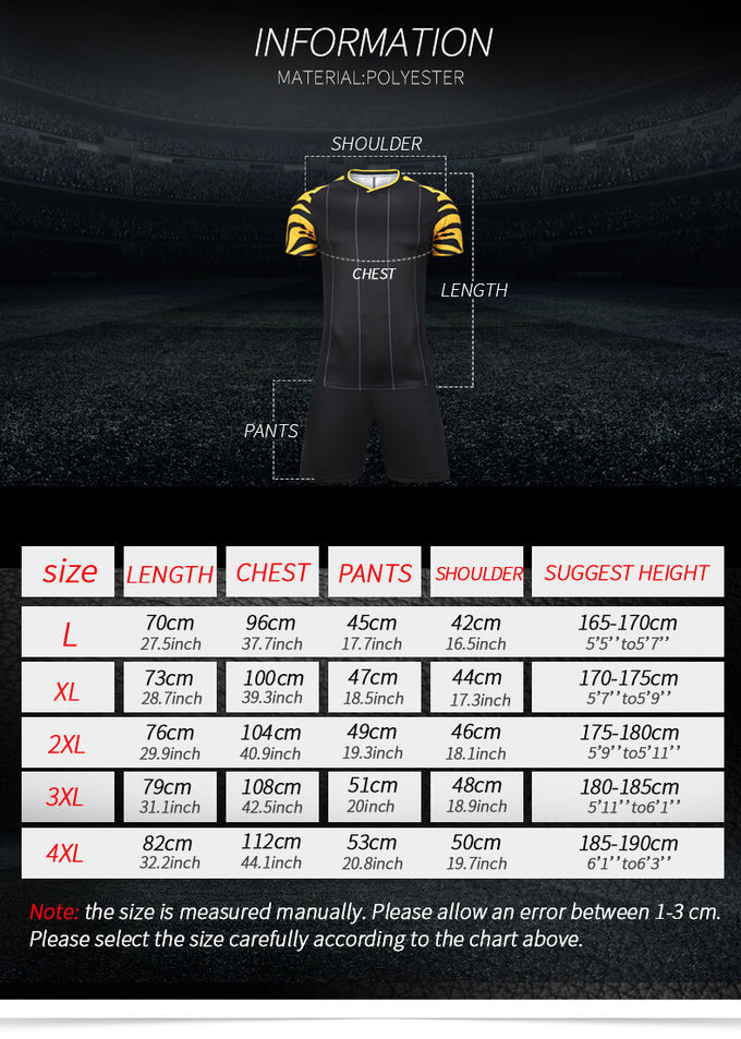 Football Custom Soccer Jerseys Multiple Size Refreshing Sweat Absorption Surface