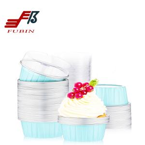 China 3.35 Inch Airline Aluminium Foil Baking Cups Cupcake Molds wholesale