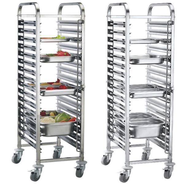 201 304 316 Food Grade Stainless Steel 32 Trays Tray Trolly /Gastronorm Trolley