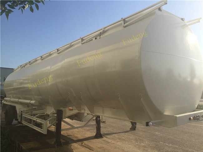 30000 to 60000 Liter Fuel Transport Trucks , Petrol Gasoline Edible Oil Tank Semi Trailer