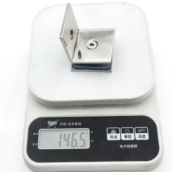 316 Stainless Steel Frameless Glass Corner Clamp for 8-12mm Shower Doors