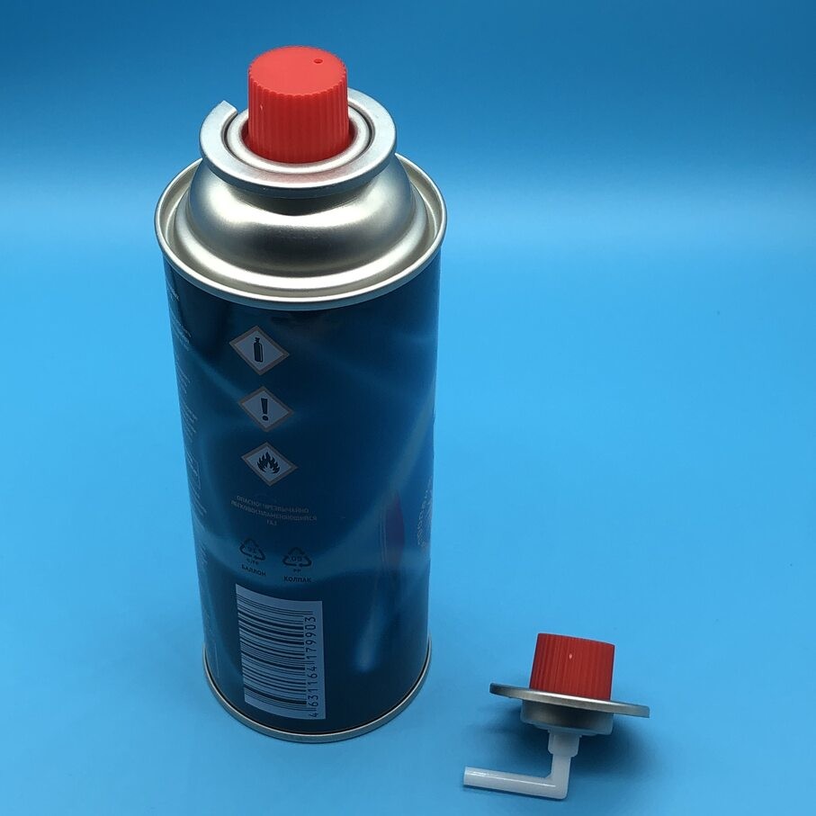 Brass Butane Gas Valve with Black Handle and Stainless Steel Spring for Industrial