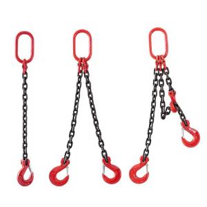 China Blacken Finished G80 Four Legs Safety Lifting Chain Sling for Load Lifting Capacity wholesale