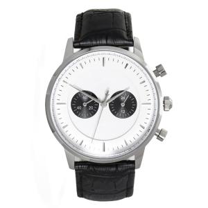 China Waterproof Black Mens Classic Leather Strap Watches with Quartz Movement wholesale
