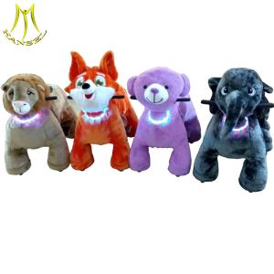 China Hansel stuffed animal on wheels for mall and animal toy electric ride with stuffed animal on wheels wholesale