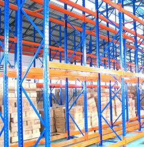 China Blue Orange Selective Warehouse Pallet Racks Solutions Adjustable wholesale