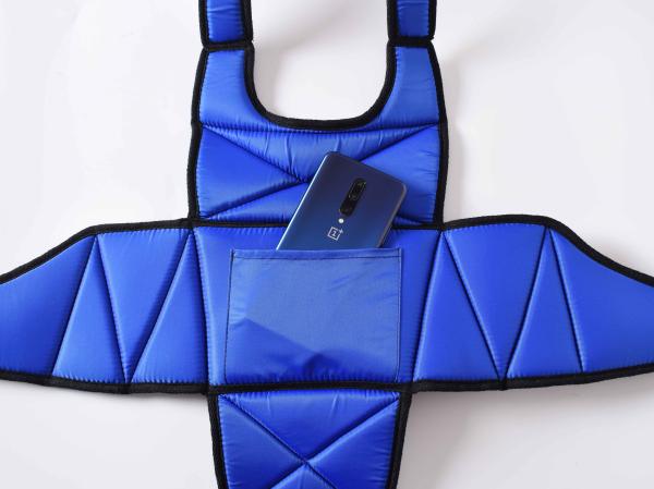 Nylon Wheelchair Accessories Seat Belt Torso Support Vest With Chest Pocket Easy