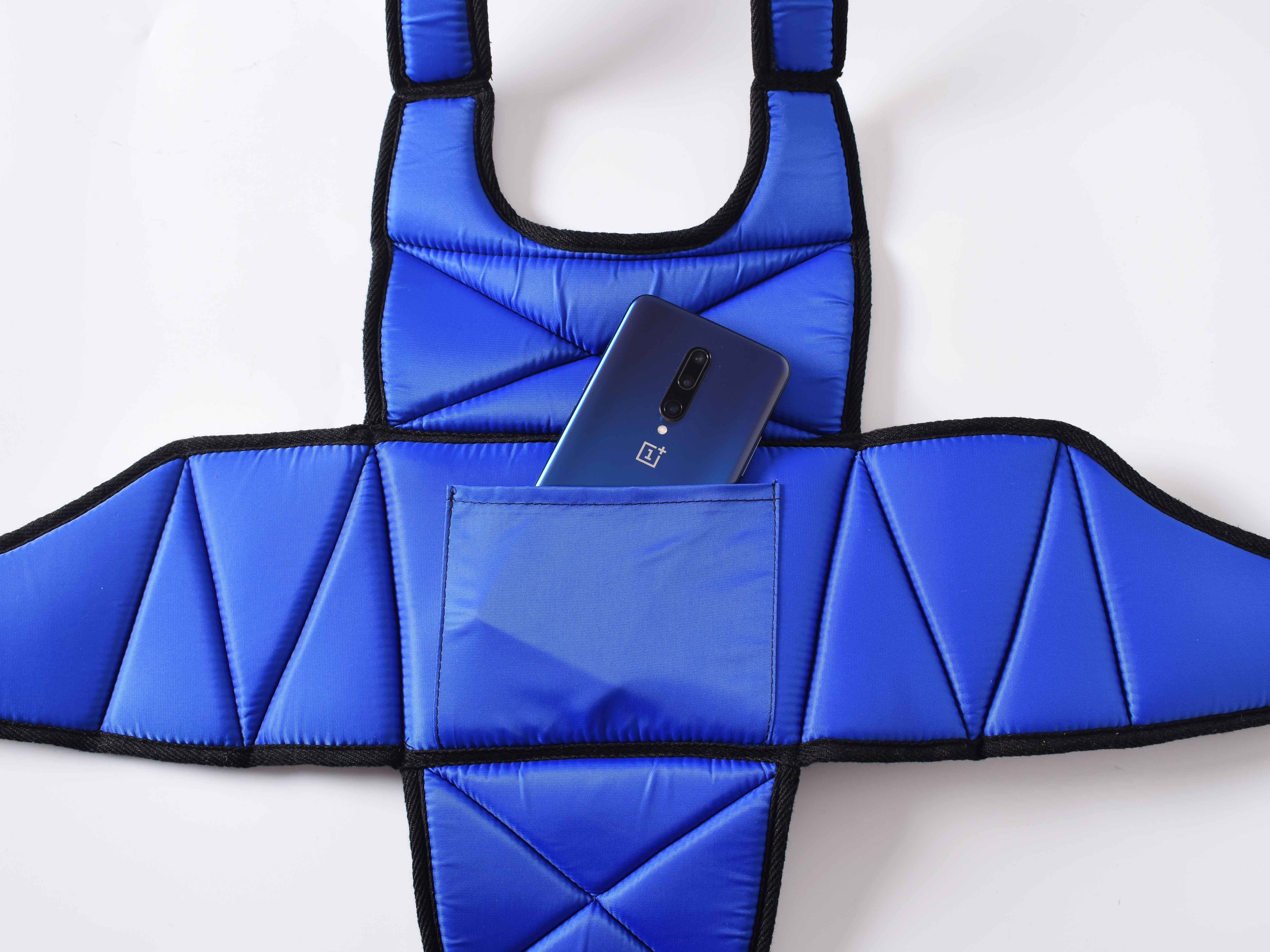 Nylon Wheelchair Accessories Seat Belt Torso Support Vest With Chest Pocket Easy Release Buckles