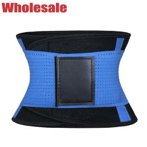 China Blue Neoprene Waist Trainer 2XL Neoprene Body Trimmer For Weight Loss wholesale