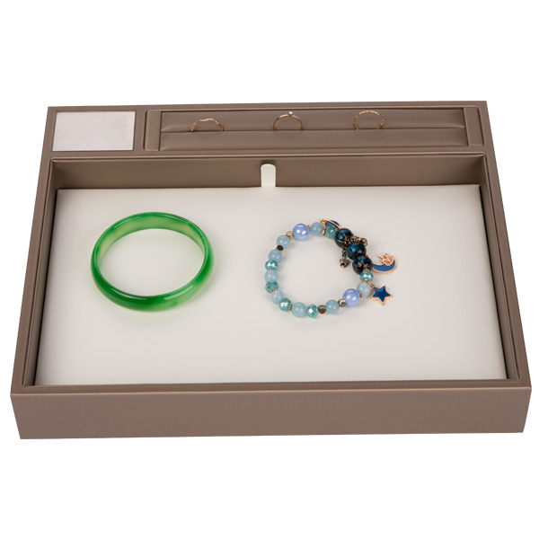 Custom Pu Pendants Jewelry Display Box Lightweit Retangular Shape Easy To Use