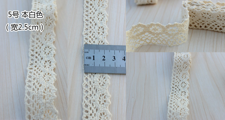 mixed color 20yards/lot(1.0cm wide) Cotton Crochet Lace Ribbon Wedding Sewing Bridal Bow L