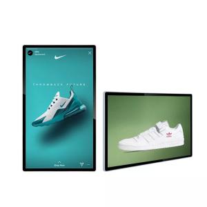 China Wall Mount Touch Screen Advertising Display Interactive LCD Battery For Showcase wholesale