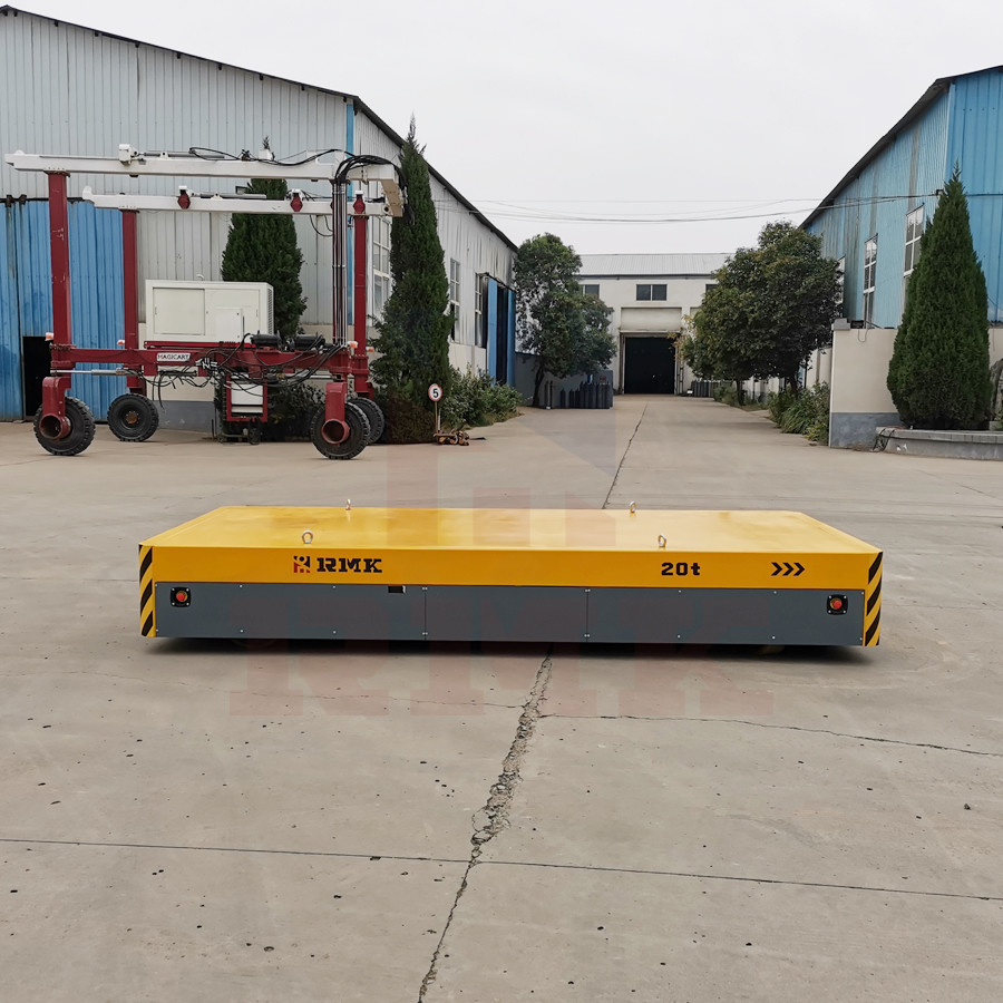 20 Tons Warehouse Heavy Duty Transfer Cart Remote Control Laser Scanning