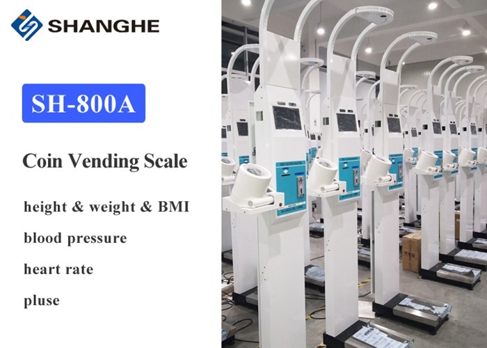 20 - 210 Cm Commercial Body Fat Analyzer With Multi Coin Acceptor Easy To Operate