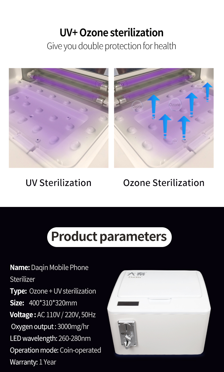 OEM Mini UV Zone Cell Phone Sanitizer For Mobile Shop