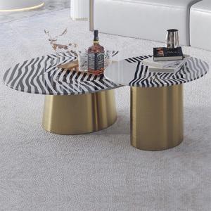 China OEM Marble Topped Pedestal Coffee Table wholesale