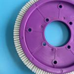 LK Stenter Brush Wheel Bruckner Plastic Purple Body Bristle Pig Hair Nylon Hair