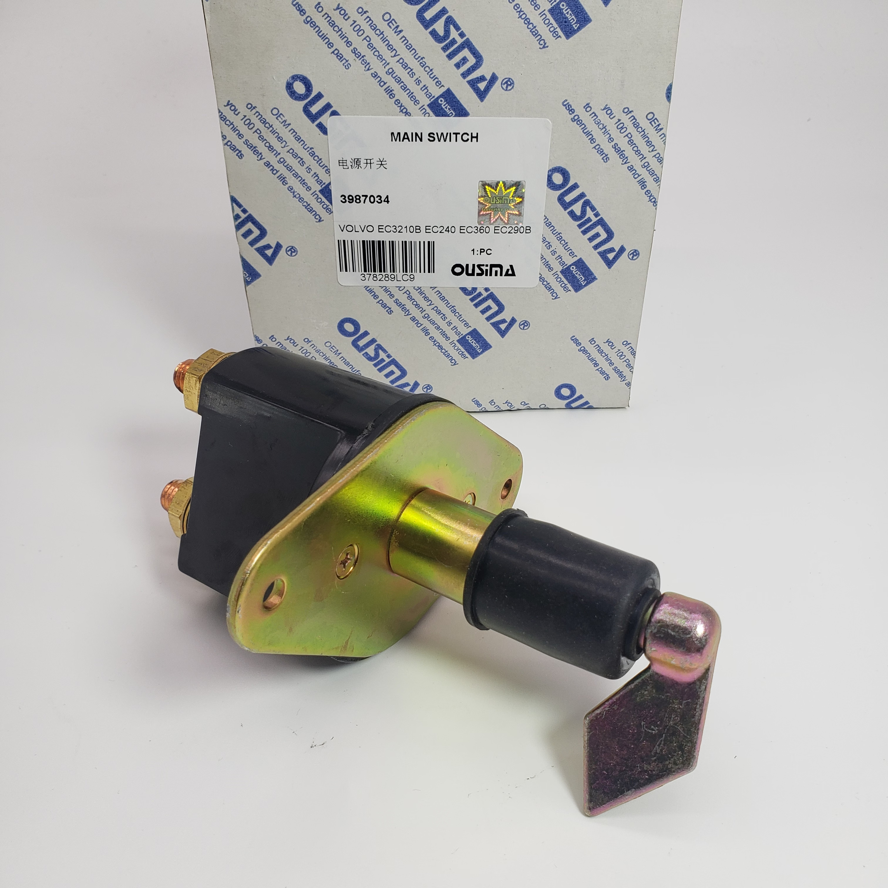 Main Switch 3987034 For Volvo EC210B EC240 EC360 EC290B