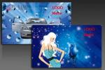 Promotional Gifts 3d custom kids 3d lenticular sticker for plastic pp pet card