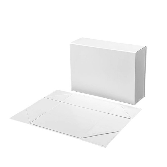 Magnetic Suction Clamshell Folding Gift Box One Piece Custom Portable Cardboard Box