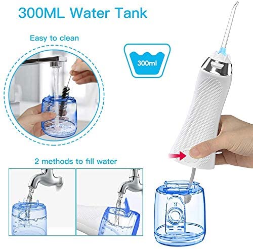 300ml IPX7 Oral Care Appliances Water Irrigation Dental Floss Power Irrigator Portable Water Flosser Teeth Cleaning Mini Travel