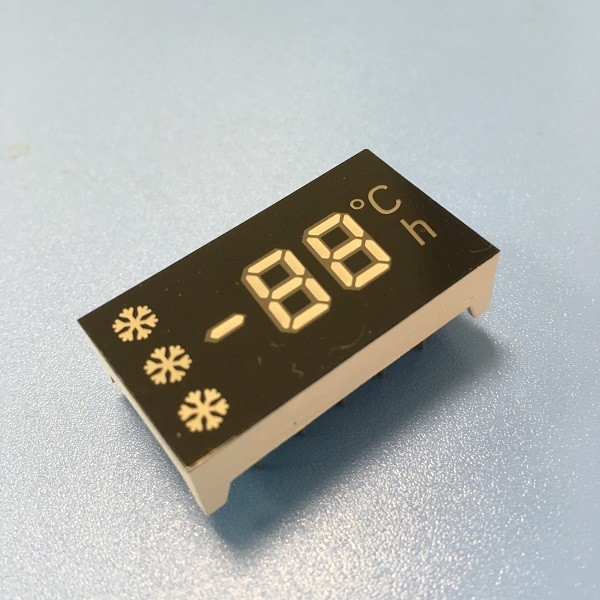 White 3 Digit Seven Segment Display Common Anode For Refrigerator Controller