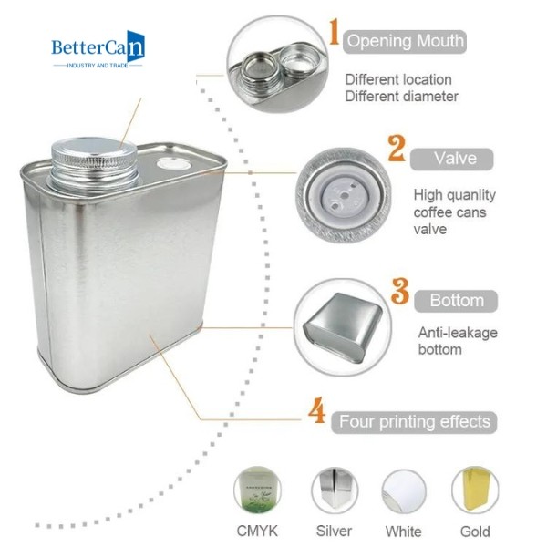 250G Empty Tin Container , Metal Tea Packaging Can ISO9001 Approved