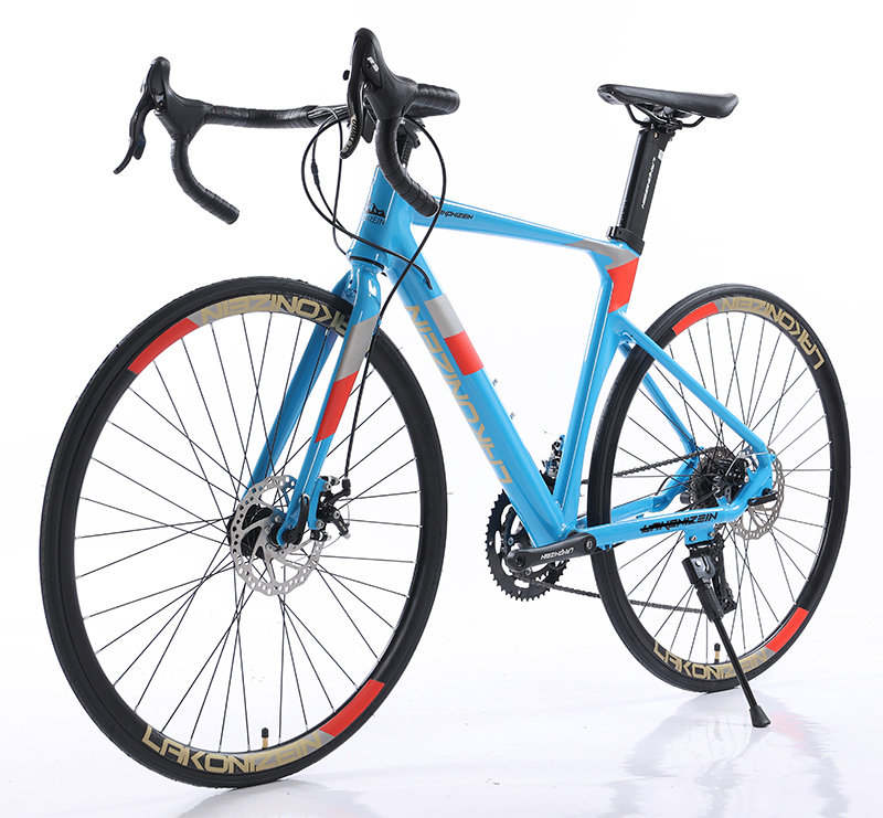 Man's Custom Gear Cycle Roadbike GOMID Simulated Carbon Fiber Racing Bicycle with Aluminum Alloy Frame and Steel Fork